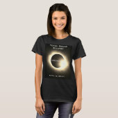 T-shirt Missouri Total éclipse solaire 8 avril 2024 (Devant entier)
