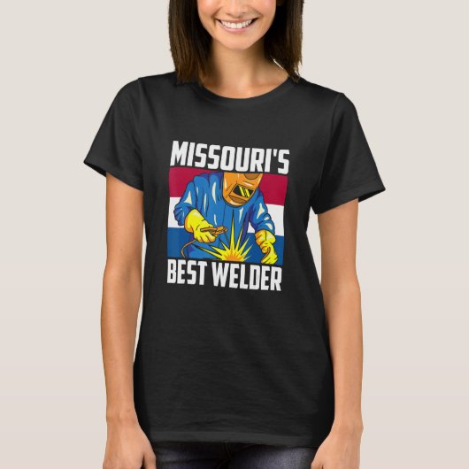 T-shirt Missouri's Best Welder Ironworker Ironsmith Missou (Devant)