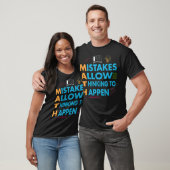 T-shirt Mistakes Allow Thinking (Unisexe)