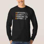 T-shirt Mistakes Allow Thinking To Happen School Math Teac (Devant)