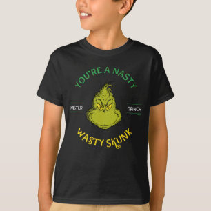 T-shirt Mister Grinch Vous êtes un affreux sale putois