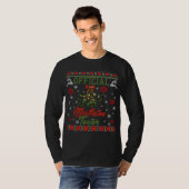 T-shirt Mistletoe Tester cadeau de Noël Vilain pull Noël (Devant entier)