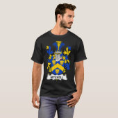 T-shirt Mitchell Coat d'armoiries Famille Crest (Devant entier)