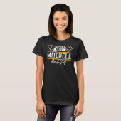 T-shirt Mitchell Keep Calm et laisse Mitchell gérer cela (Devant entier)