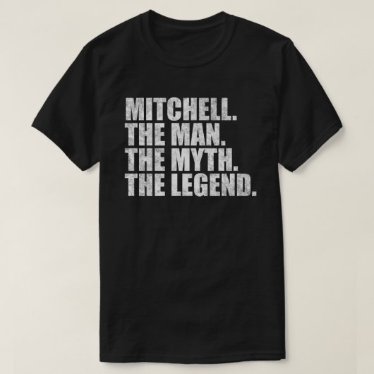 T-shirt Mitchell nom,Mitchell L'Homme La Légende (Design devant)