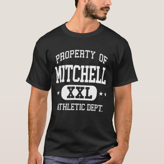 T-shirt Mitchell Retro Athletic Property Dept (Devant)
