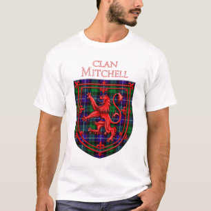 T-shirt Mitchell Tartan Scottish Plaid Lion Rampant