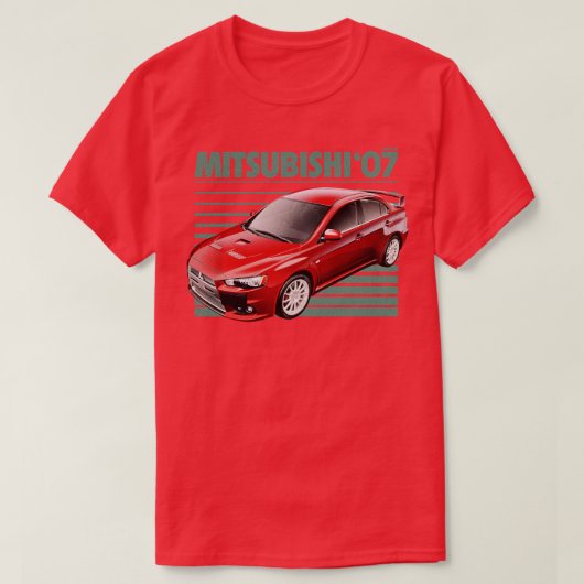 T-SHIRT MITSUBISHI LANCER (Design devant)