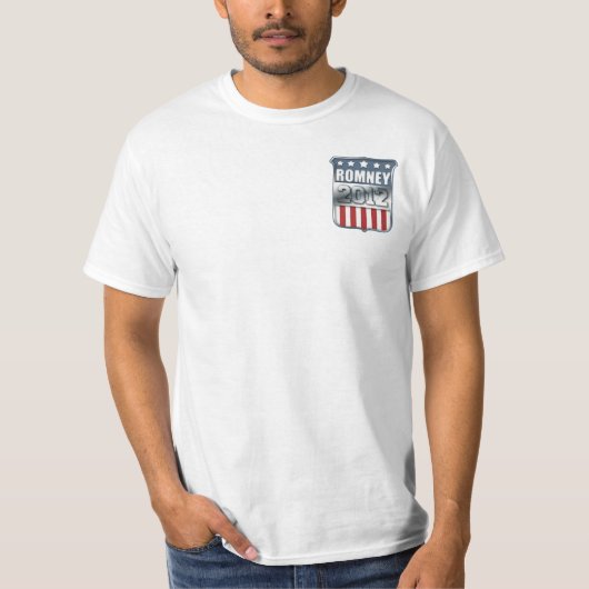 T-shirt Mitt Romney 2012 (avant et dos) (Devant)