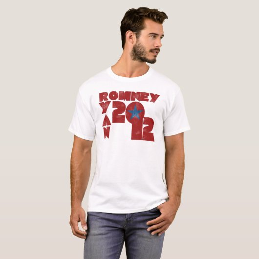 T-shirt Mitt Romney Paul Ryan 2012 (Devant entier)