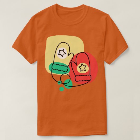 T-shirt Mittens Abstrait (Design devant)