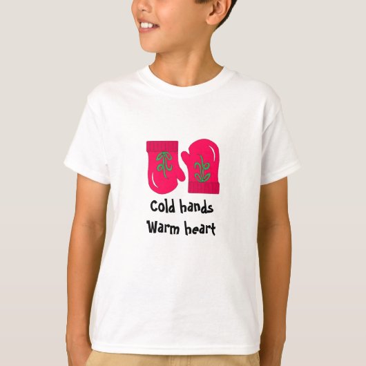 T-shirt Mittens de vacances rouges (Devant)
