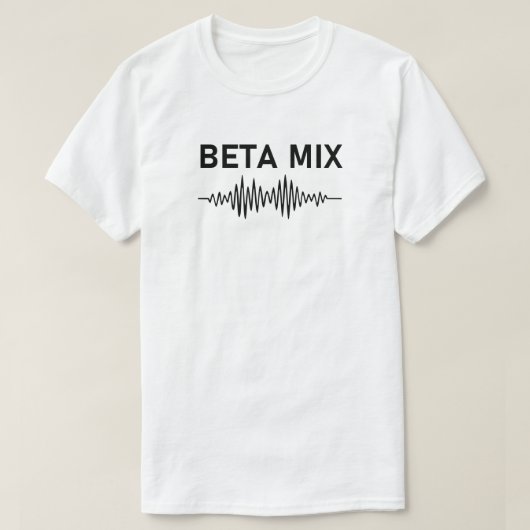 T-shirt Mix Bêta - Forme audio (Design devant)
