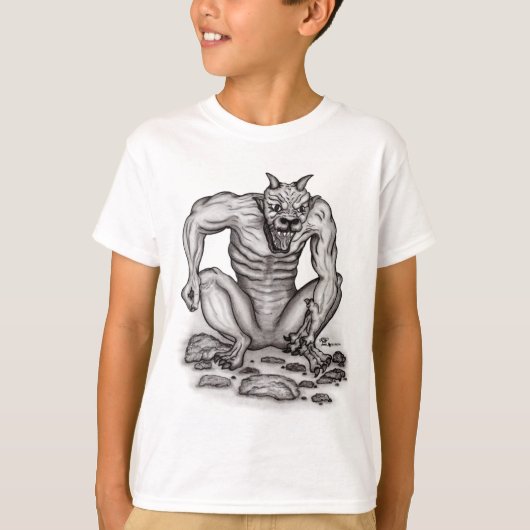 T-shirt Mix-créature - Troll, Golem et Diable (Devant)