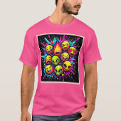 T-shirt Mix Neon Funky Emoji (Devant)