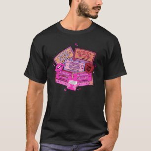 T-shirt Mix Ruban Retro Saint Valentin Chansons D'amour