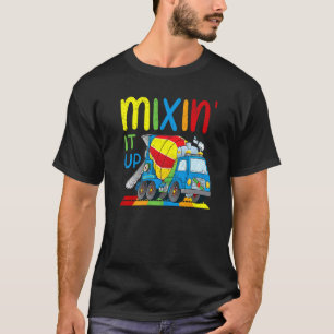 T-shirt Mixin It Up Cement Concret Mixer Truck Toy Rainbo