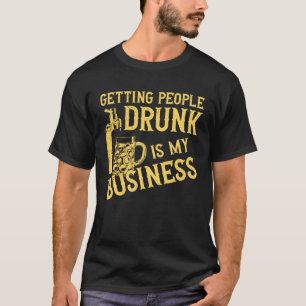 T-shirt Mixologiste De Barman Faire Dire Les Gens, C'Est M