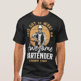 T-shirt Mixologiste Du Bartender C'Est Ce Qu'Un Barte Épat