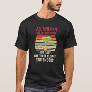T-shirt Mixologue Soyez gentil avec le barman Nous connais
