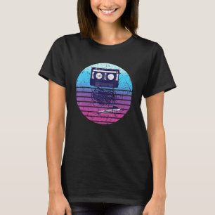 T-shirt Mixtape Retro Style Bande Vidéo Cassette Vidéo