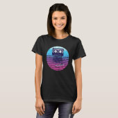 T-shirt Mixtape Retro Style Bande Vidéo Cassette Vidéo (Devant entier)