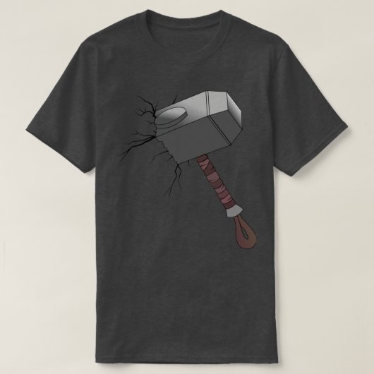 T-shirt Mjolnir Thors Old Hammer (Design devant)