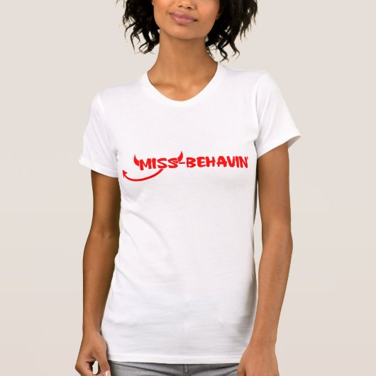 T-shirt Mlle Behavin' (Devant)