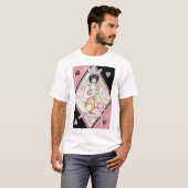 T-shirt Mlle Bunny - CHEMISE de pin-up de fille (Devant entier)