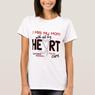 T-shirt Mlle My Mom du cancer de poumon I