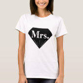 T-shirt Mme Bride Minialist Black and White Diamond (Devant)