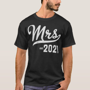 T-shirt Mme Est 2021 Engagement Wedding Newlywed Venin Pul