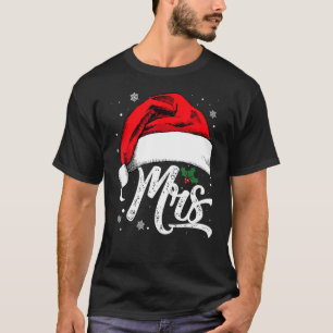 T-shirt Mme Et M. Santa Hat Couples de Christmas