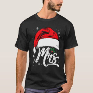 T-shirt Mme Et M. Santa Hat Couples de Christmas
