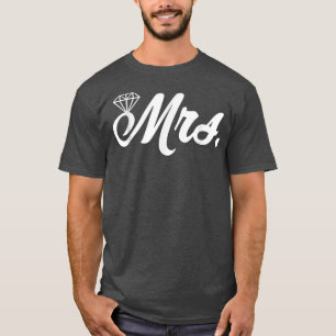 T-shirt Mme Just Married Femme Femme Fiançailles Lune de m