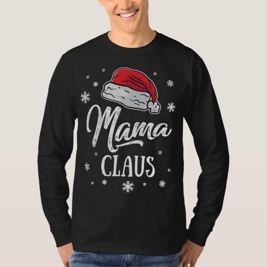 T-shirt Mme Mama Santa Claus Noël Maman de Noël Matching F (Devant)