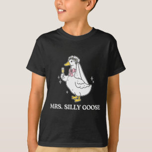 T-shirt Mme mariée ridicule couple d'oies mariage assorti