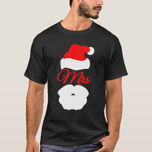 T-SHIRT MME MISS CLAUS SANTA CLAUS NICHOLAS COSTUME WOMENE (Devant)