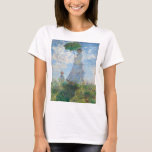 T-shirt Mme Monet and Her Son by Claude Monet<br><div class="desc">Oscar-Claude Monet (UK: /ˈmneɒ/, US: /ʊˈneɪ, madeˈ-/, French: [dmning]; 18 novembre 1840 - 5 december 1926) ce qui a French painter and founder impressiof painist ting who is as key precursor to modernism, especially in his attempts to paint nature as he perceived it.[1] During his long career, ce que la...</div>