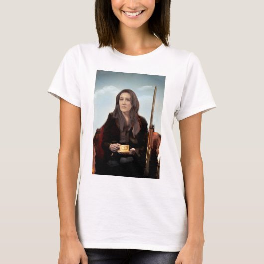 T-shirt Mme orpheline S - féministe frais du noir | (Devant)