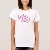 T-shirt Mme Pink Chic Script moderne (Devant)