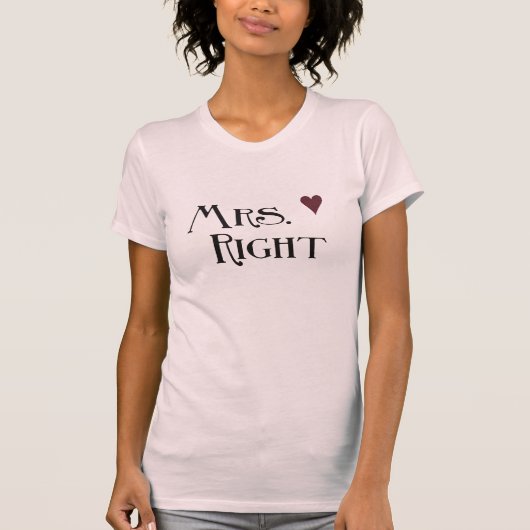 T-shirt Mme Right (Devant)