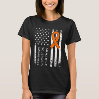 T-shirt Mme Sensibilisation, Drapeau Déchiré Et Ruban Oran