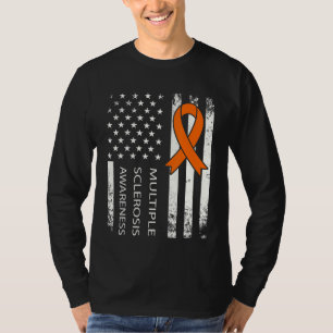T-shirt Mme Sensibilisation, Drapeau Déchiré Et Ruban Oran