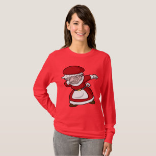 T-shirt Mme tamponnante Claus Christmas Dab