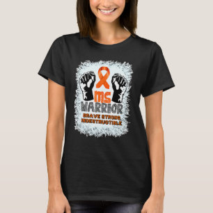 T-shirt Mme Warrior Indestructible Sclérose En Plain