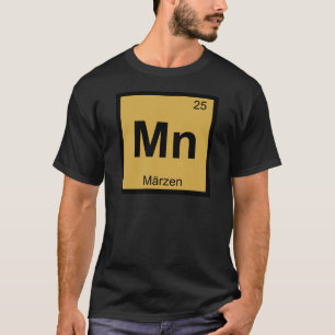 T-shirt Mn - Chimie de la bière Marzen Symbole du tableau 