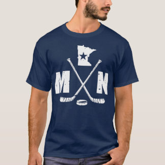 T-shirt Mn Hockey L'État Du Hockey Sur Glace Cadeau