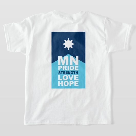 T-shirt MN Loon Rising - MN Pride, Strength, Love & Hope (Couchage Retour)