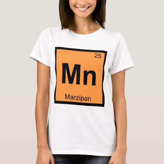T-shirt Mn - Symbole de table périodique de la chimie de M (Devant)